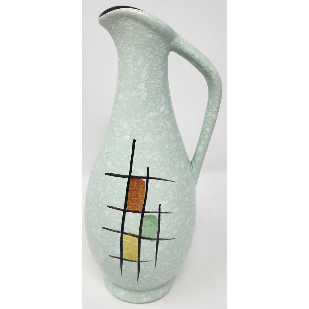 Vintage MCM Bay Keramik West Germany Ceramic Jug Pitcher 8"